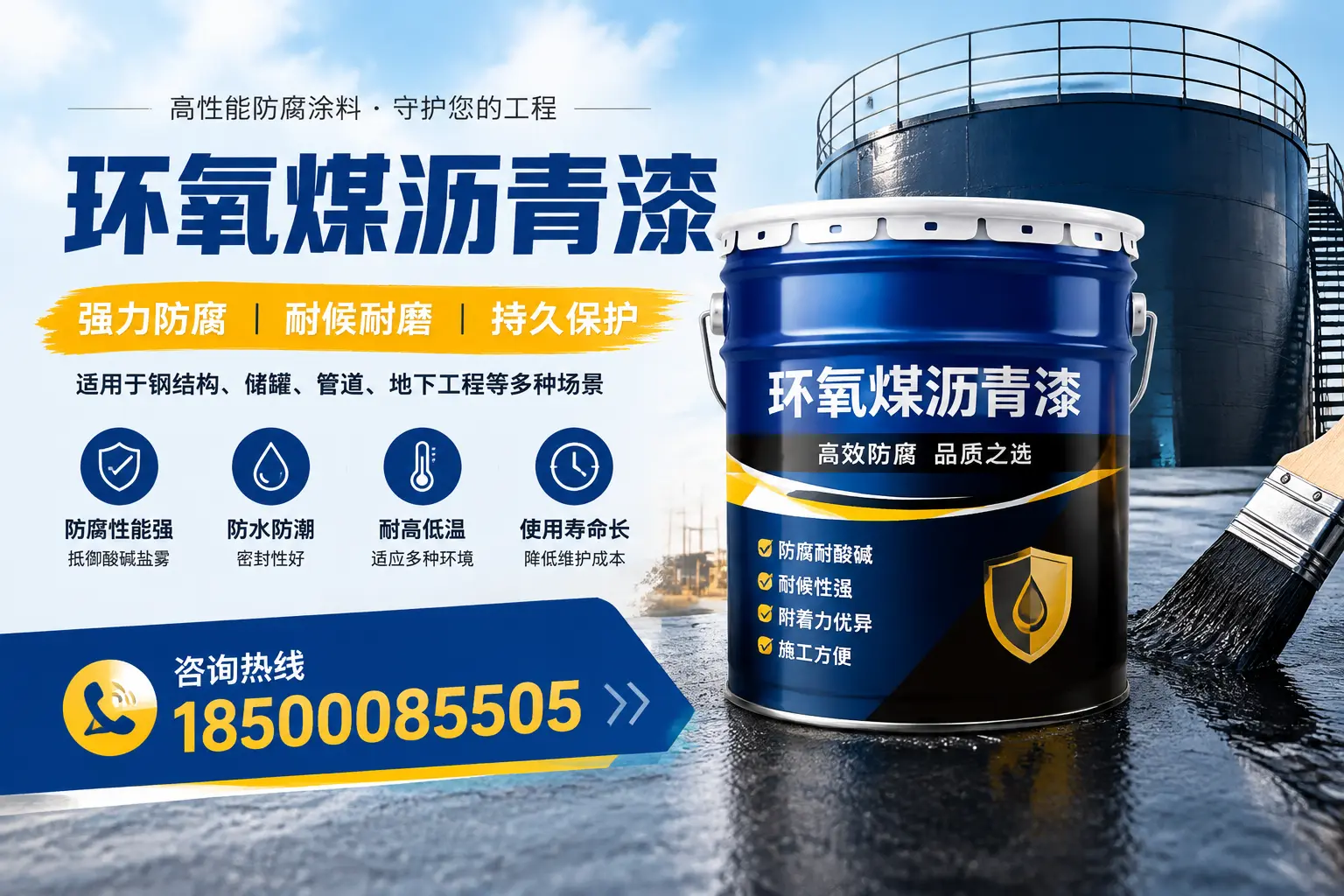 环氧煤沥青漆在工业中的应用,雅安企业的选择