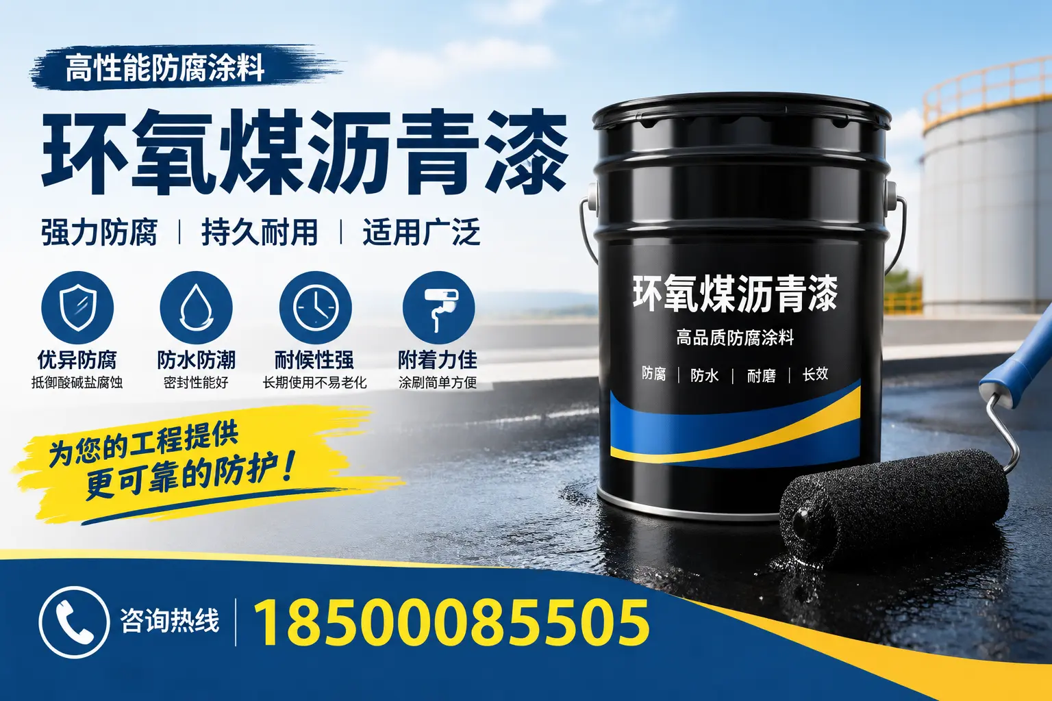 环氧煤沥青漆的施工步骤详解,雅安装修必备知识